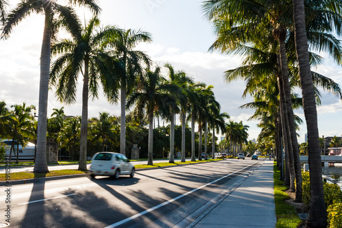 Plakat Droga w Miami na Florydzie.