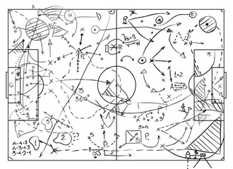 Coaching Board for game tactics and strategies