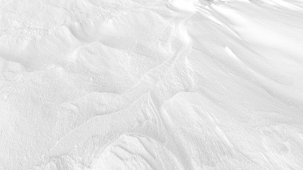 Poster - Snow relief wavy texture background black and white