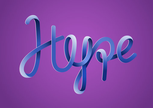Hype quote lettering. Pseudo 3d graphic typography element. Vector illustration.