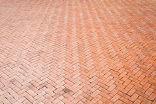 Red Brick Floor Texture Background
