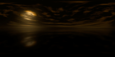 Wall Mural - high resolution hdri map: environment map for equirectangular projection at sunrise, spherical panor