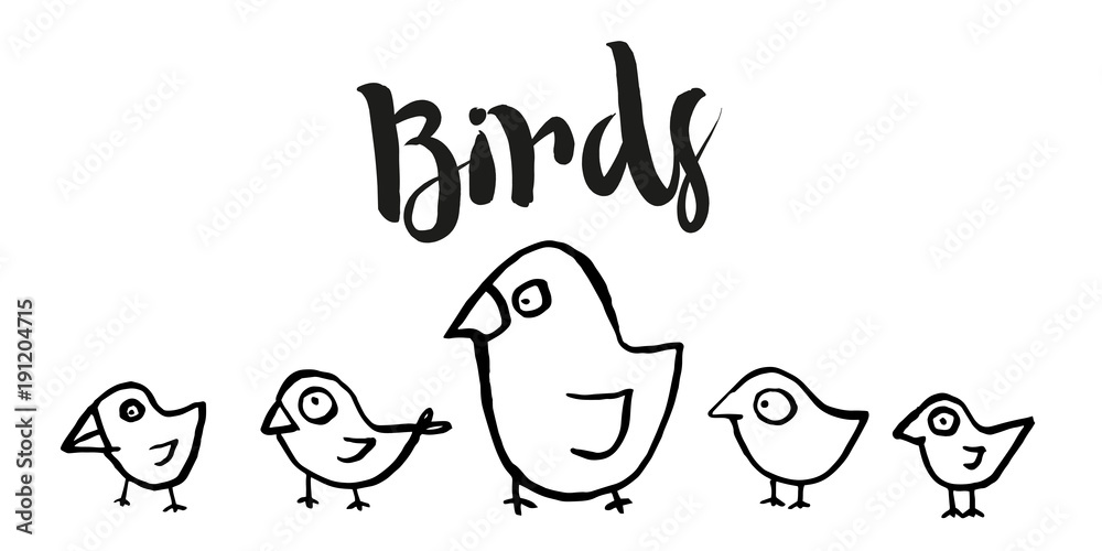 Birds - obrazy, fototapety, plakaty 
