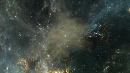 Wall Mural - globular nebula after supernova explosion in deep space, animation