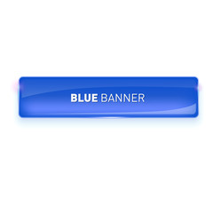 Wall Mural - vector illustration of realistic glass colored banner isolated on white background for your design.
