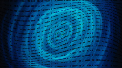 Wall Mural - digital cyber pattern.abstract blue background .