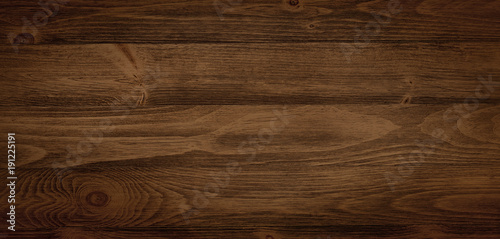 Dark Stained Wood Boards With Grain And Texture Flat Wood