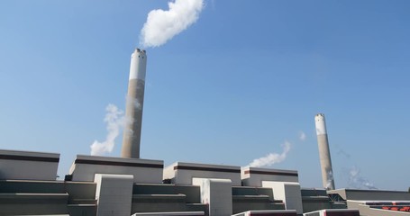 Wall Mural - Castle peak power station and blue sky