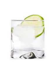 Poster - vodka soda with a lime