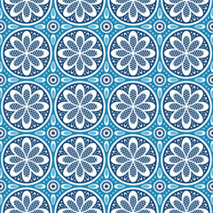 Poster - Abstract seamless pattern in a classic style. Ornament of lace.