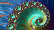 Abstract Computer generated fractal design. A fractal is a never-ending pattern. Fractals are infinitely complex patterns that are self-similar across different scales.