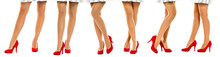 Woman Legs And Red Heels 