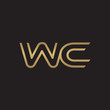 © khuluk - initial letter logo line unique modern, gold color