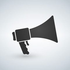 Poster - loudspeaker icon vector, stock vector illustration flat design style.
