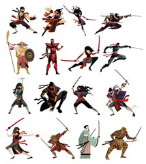 ninja and samurai collection characters