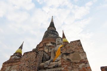 Thailand Ayutthaya Wat Yai Chai Mongkon