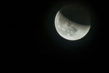 Wall Mural - the lunar Eclipse of 31 January 2018