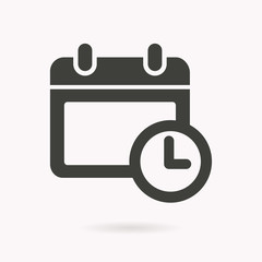 Sticker - Calendar vector icon.