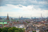 Fototapeta Krajobraz - Aerial view of the city of Dublin, Ireland