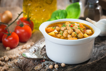 Poster - Chick pea stew with vegetable