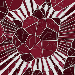 Aufkleber - Abstract geometrical concept voronoi low poly tesselated pattern. 3d rendering