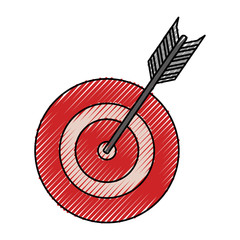 Sticker - target and arrow icon 