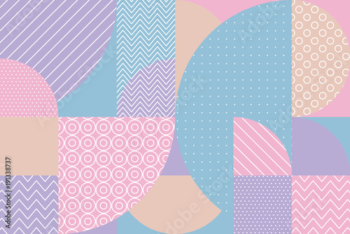concept pastel color geomet...