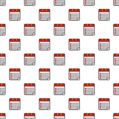Poster - calendar page pattern seamless in flat style for any design