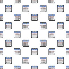 Poster - calendar day pattern seamless in flat style for any design