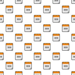 Poster - calendar new year pattern seamless in flat style for any design