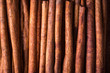 sticks of cinnamon, close-up
