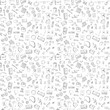 © fuzzylogickate - Hand drawn seamless pattern background finance and business doodle design elements isolated on white