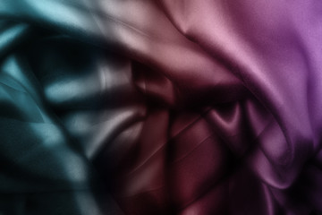 Elegant satin silk with waves, abstract background