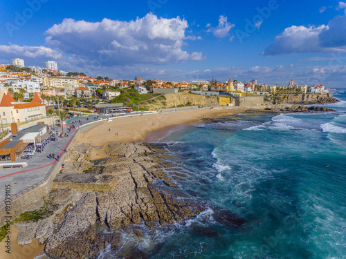 Wallpaper Vista Da Praia Da Poca No Estoril Buy This Stock Photo And For Free