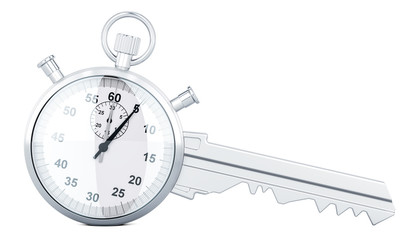 Poster - time management concept, 3d rendering
