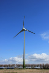 Wind turbine generating electricity