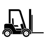 Fototapeta  - forklift vehicle isolated icon vector illustration design