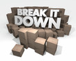 © iQoncept - Break it Down Smaller Packages Cardboard Boxes 3d Illustration