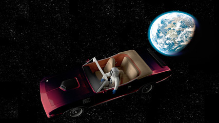 Wall Mural - The car on Mars