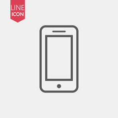 Poster - Smartphone icon vector, in trendy flat style isolated on white background. Icon image, Smartphone vector illustration
