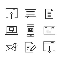 Poster - 9 Contact line icon