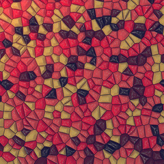 Aufkleber - Colored scratched abstract surface pattern. 3d rendering