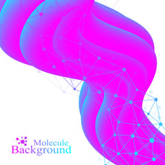 Poster - Abstract fluid 3d shapes vector trendy liquid colors backgrounds set. Colored fluid graphic composition illustration. Geometric graphic background molecule communication.