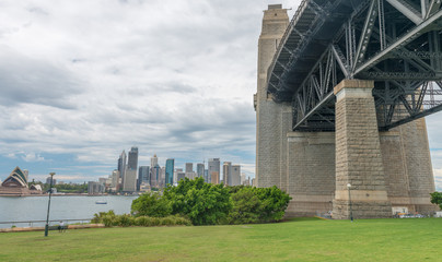 Canvas Print - SYDNEY - NOVEMBER 6, 2015: City harbour view. Sydney attracts 20 million people annually