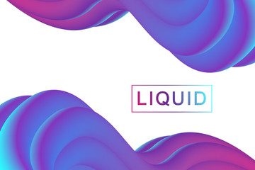 Aufkleber - Abstract fluid 3d shapes vector trendy liquid colors backgrounds set. Colored fluid graphic composition illustration. Vibrant gradient fluids. Modern visual communication poster design