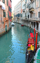 Wall Mural - Venice Italy the water way with gondola