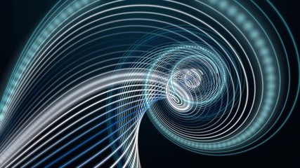 Wall Mural - fantastic animation with particle stripe object in slow motion, 4096x2304 loop 4k
