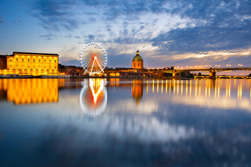 Poster - Landmark scene of Toulouse, France