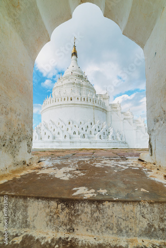 Mya Thein Tan Pagoda, Mingun, Mandalay Region, Myanmar Poster