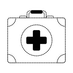 Wall Mural - medical kit isolated icon vector illustration design